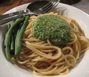 spaghetti o pesto