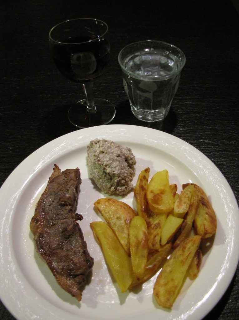 vildsvinskotletter o champinjoncrème