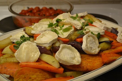 rostade rotsaker m chèvre