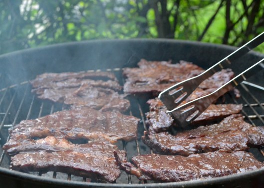grillad högrevskärna m apelsinglaze