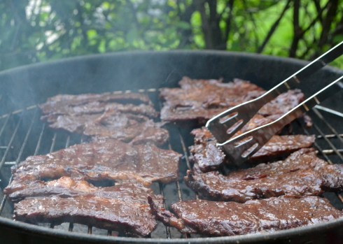 grillad högrevskärna m apelsinglaze