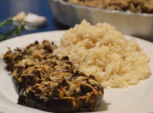 aubergine & rådjursfärs