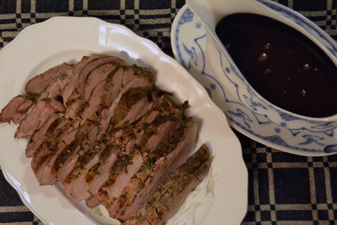 vildsvinsstek o rödvinssås