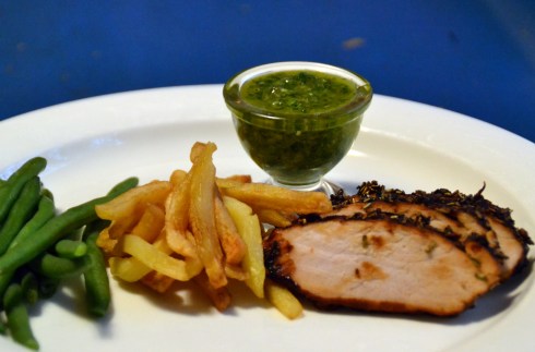 sojamarinerad fläskytterfilé