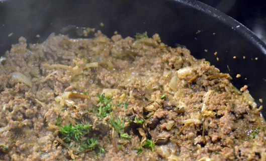 älgfärspanna m trattkantarell