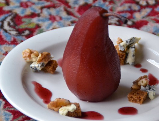 portvinskokt päron 1