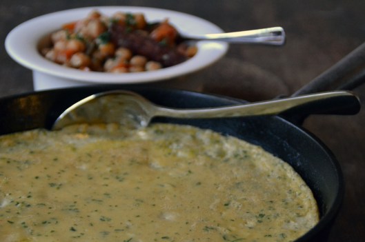 marockansk potatisomelett & kikärtstagine