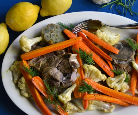 ugnsbakad lammbog med dillsås