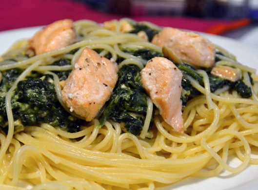 pasta m lax o spenatsås 2