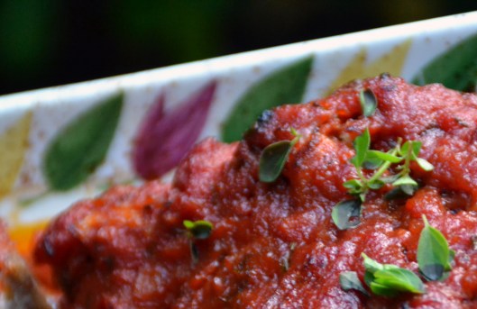 ugnsbakad fläskkotlett m tomatsås