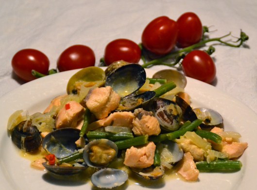 fiskgryta m lax fänkål o volongemusslor